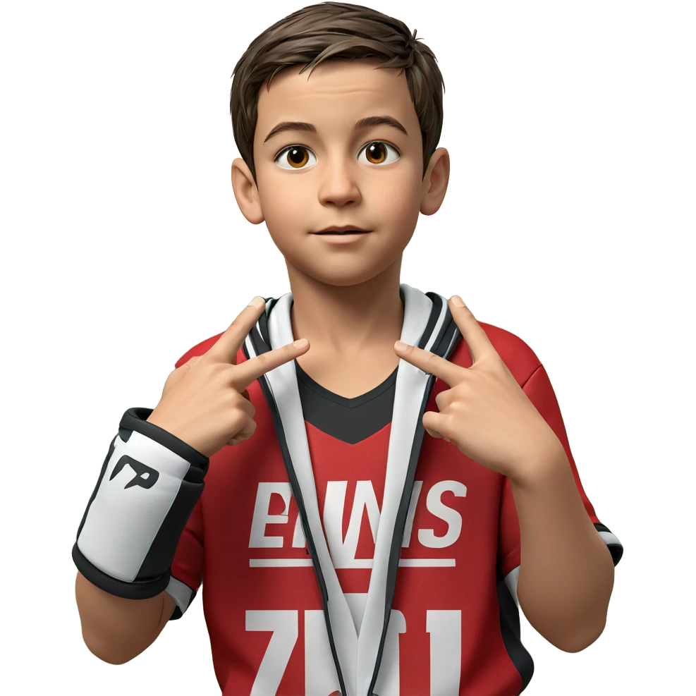 v in stylish sportswear emoji