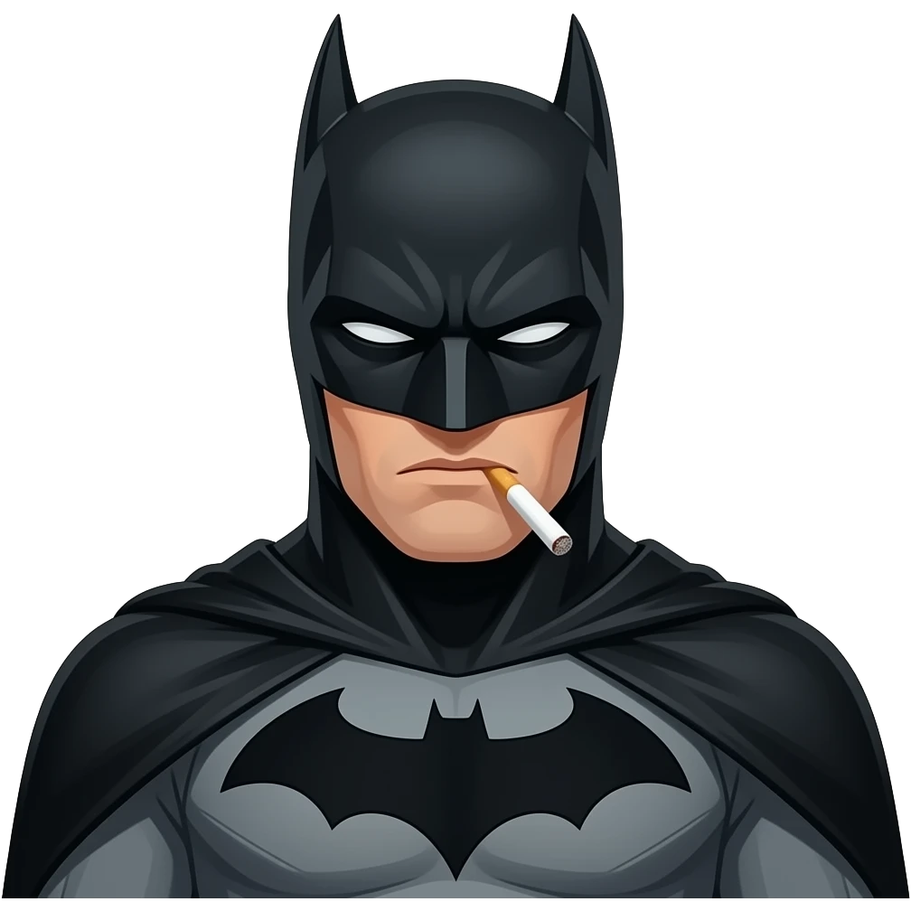 sigara içen batman emoji