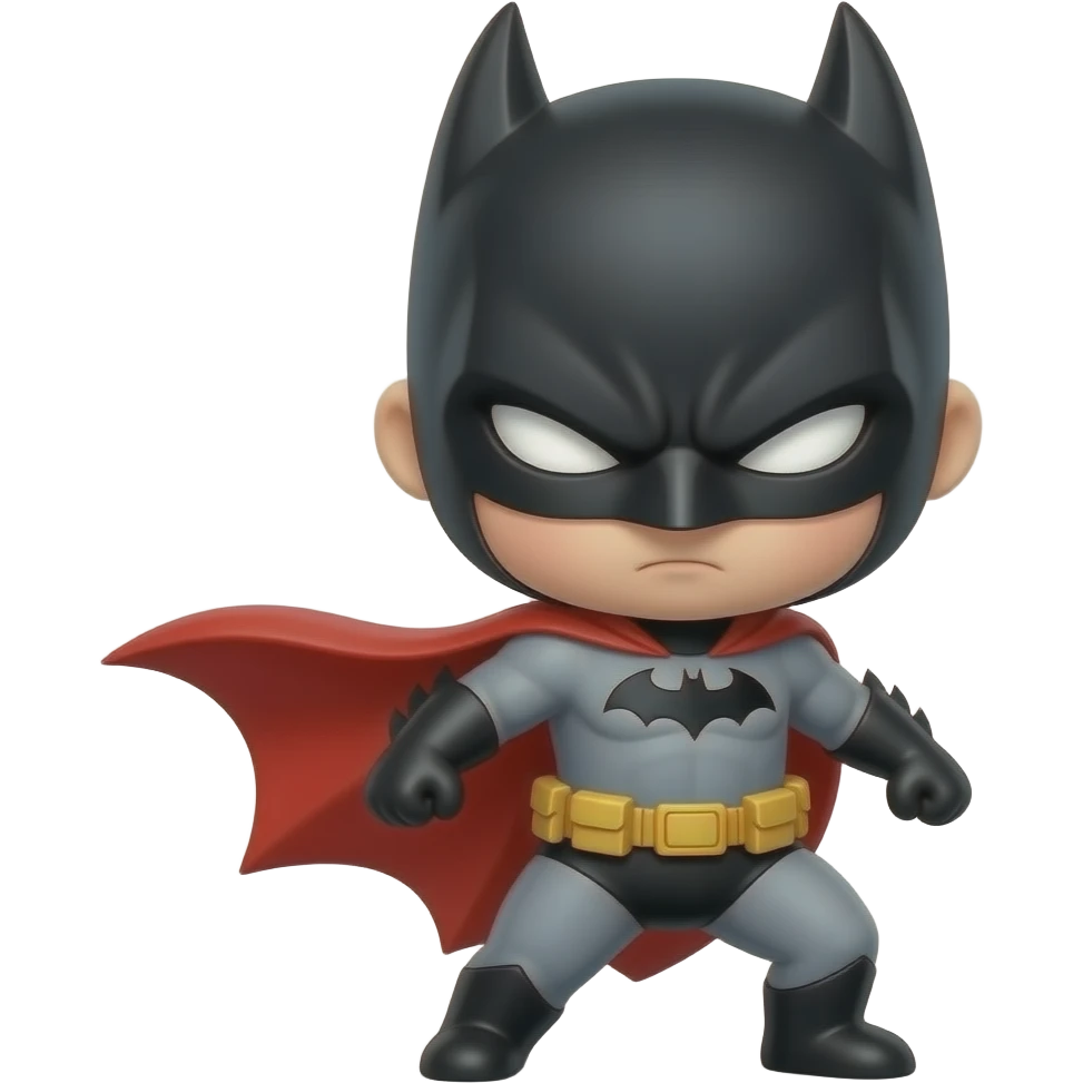 Batman chibi cute and fierce emoji