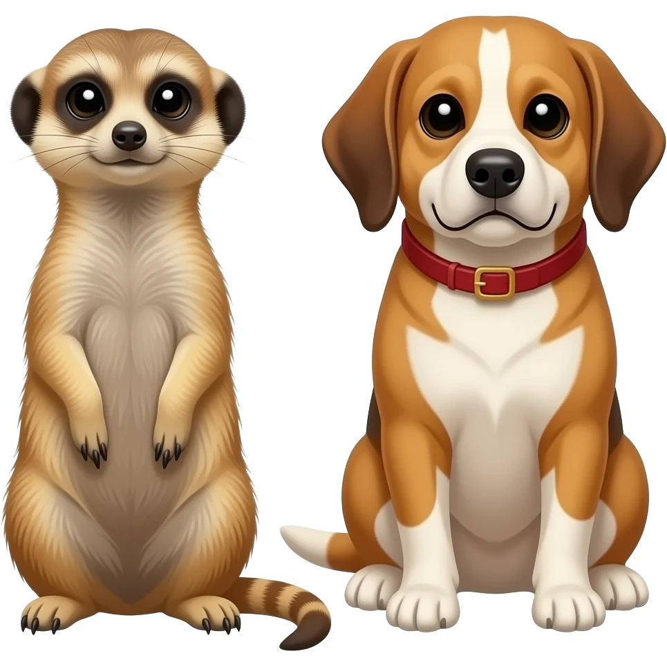 A cat and dog fights over shoes and the meerkat frozen jacks emoji