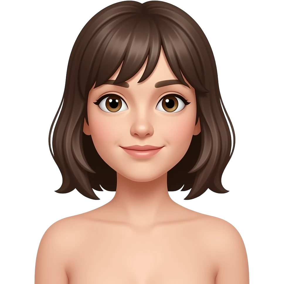 A girl body without clothes emoji