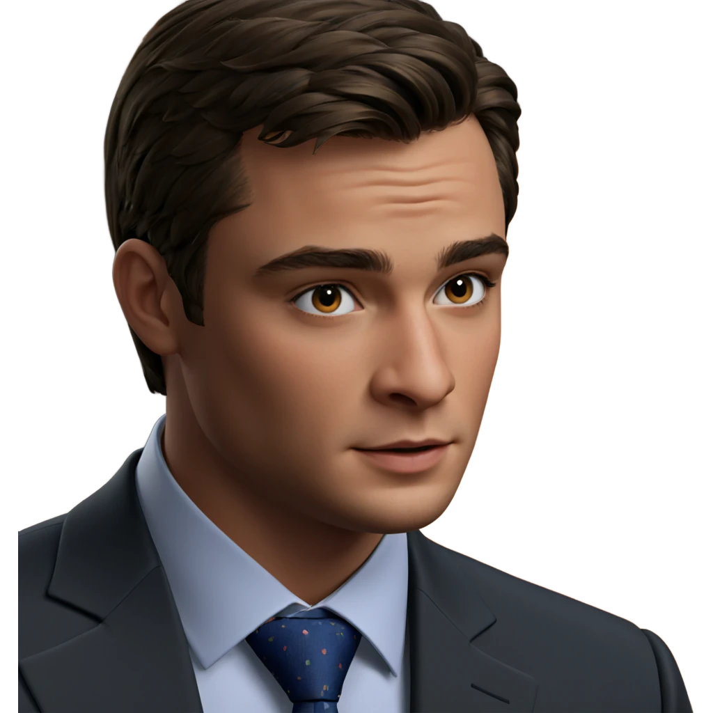 formal portrait of young man emoji