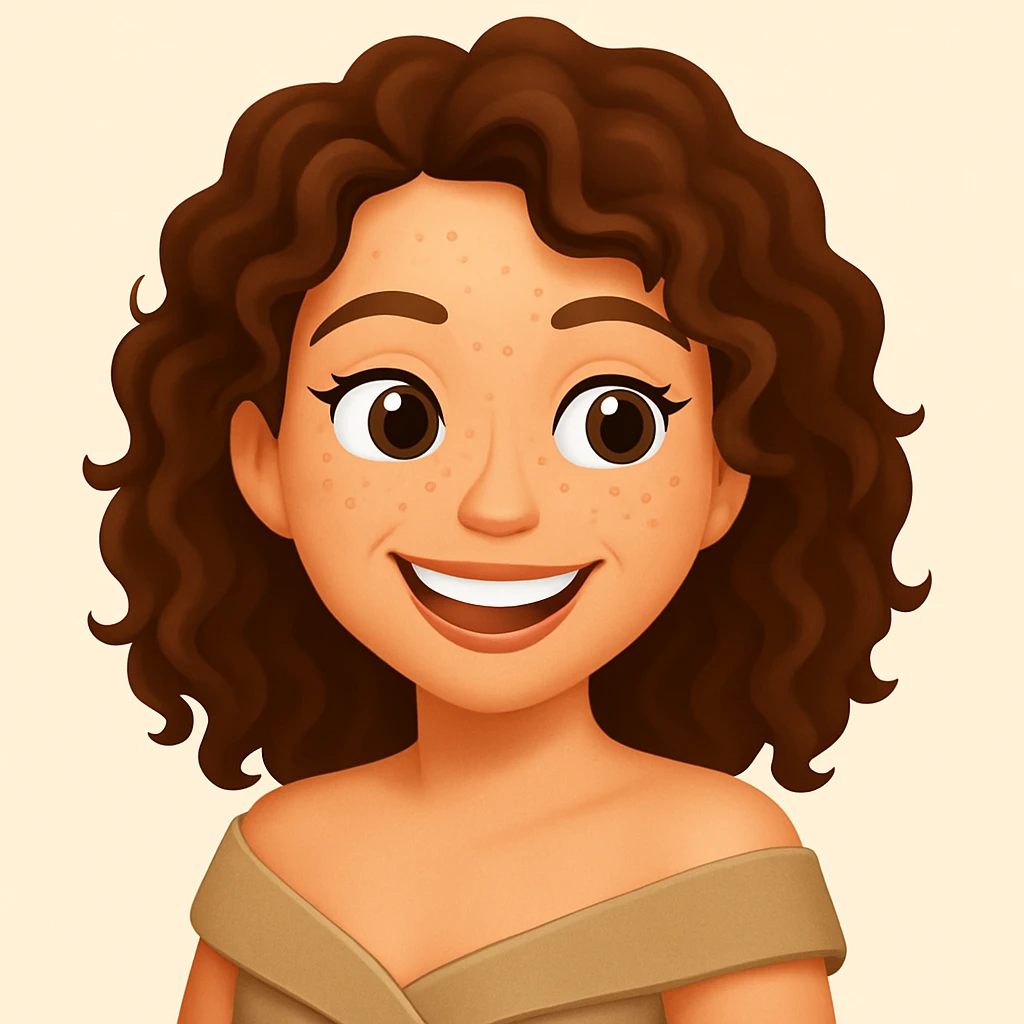turn the second man in emoji style of the 1st image, match the facial features and match dressing style of the 2nd image, she is having open shoulders  emoji