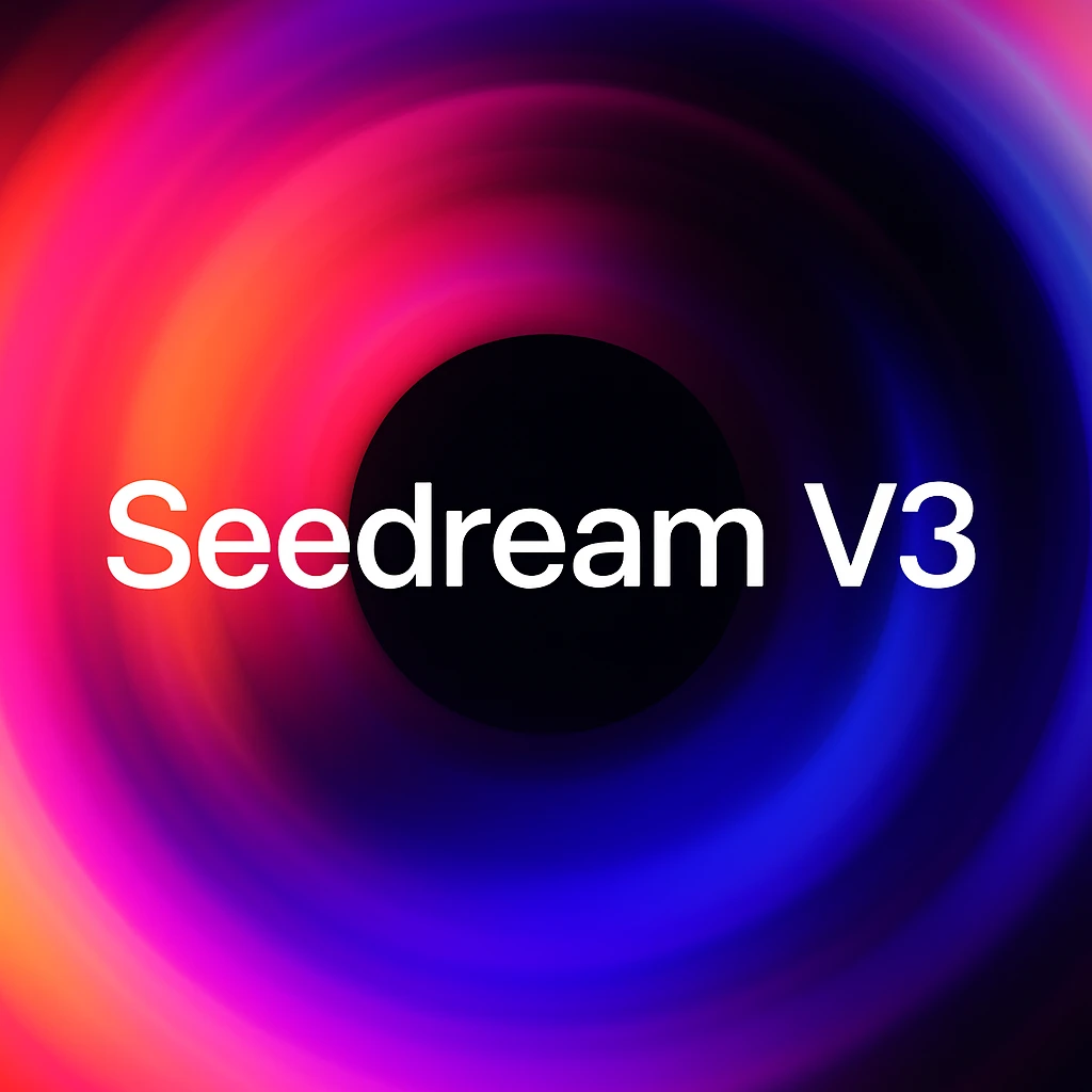 remake this and make "Seedream V3" bit bigger emoji