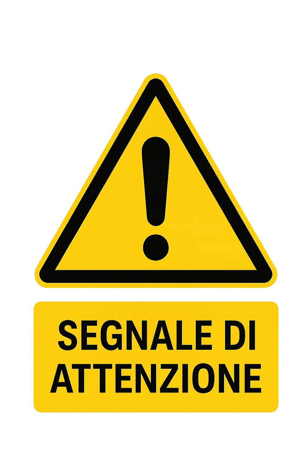 SEGNALE DI ATTENZIONE IN ITALIANO emoji