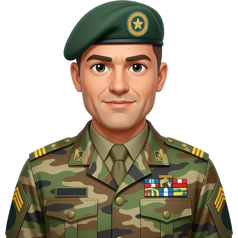 military man with boobs emoji