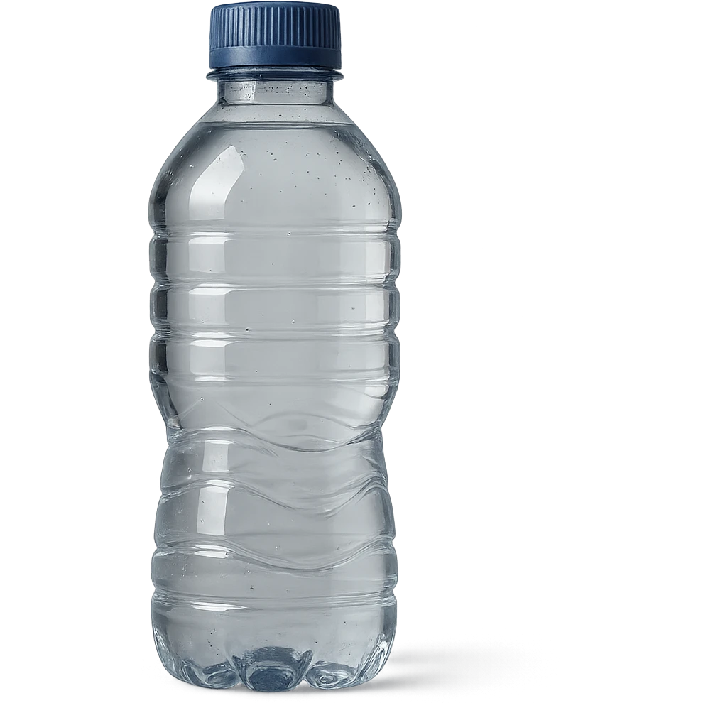 bottiglietta di acqua, iperrealistico 4k emoji