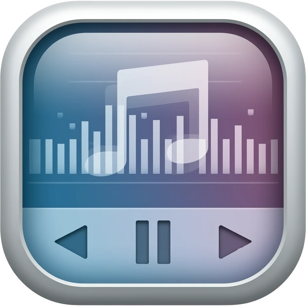 Asthetic music player emoji