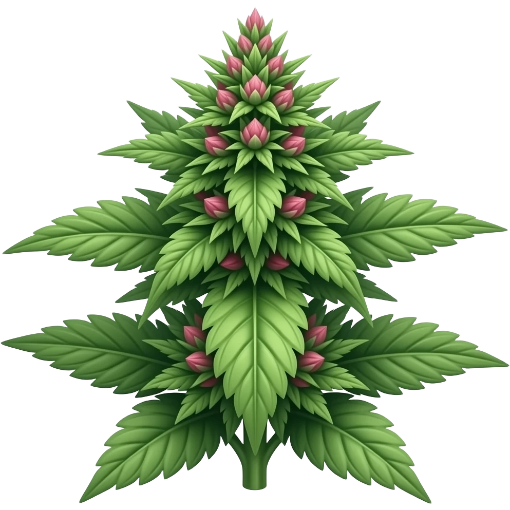 Weed plants in the flowering stage emoji
