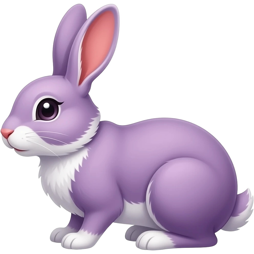 Purple rabbit emoji