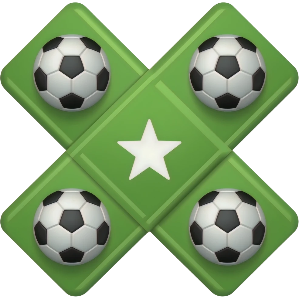 green bandage with soccer balls on it emoji
