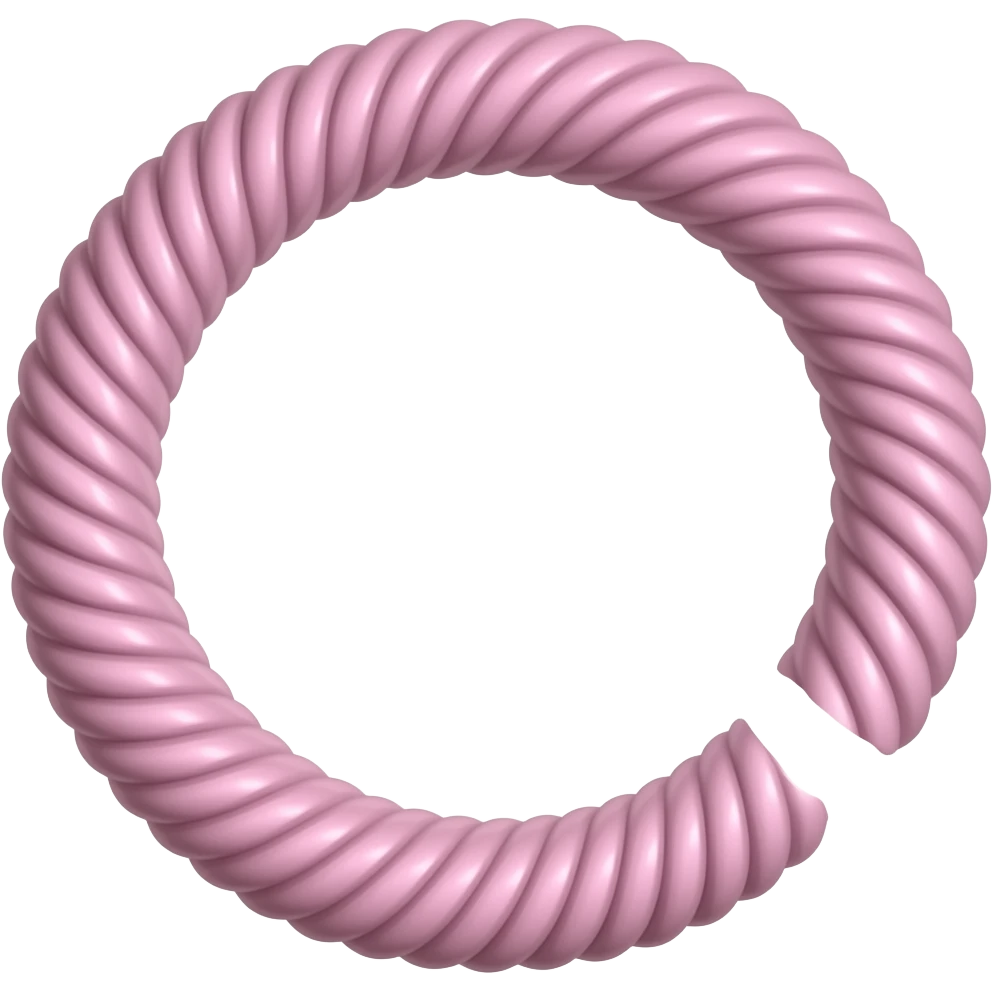pink spiral cord emoji