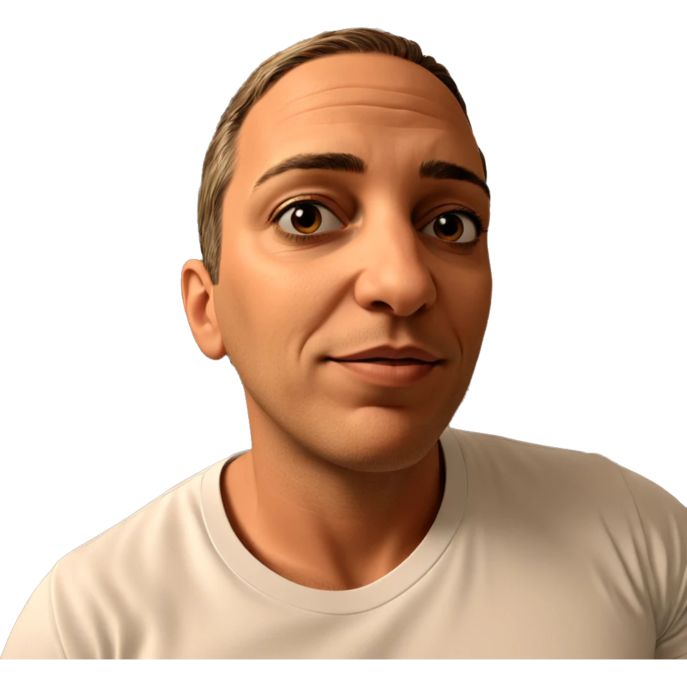 male portrait in white shirt emoji