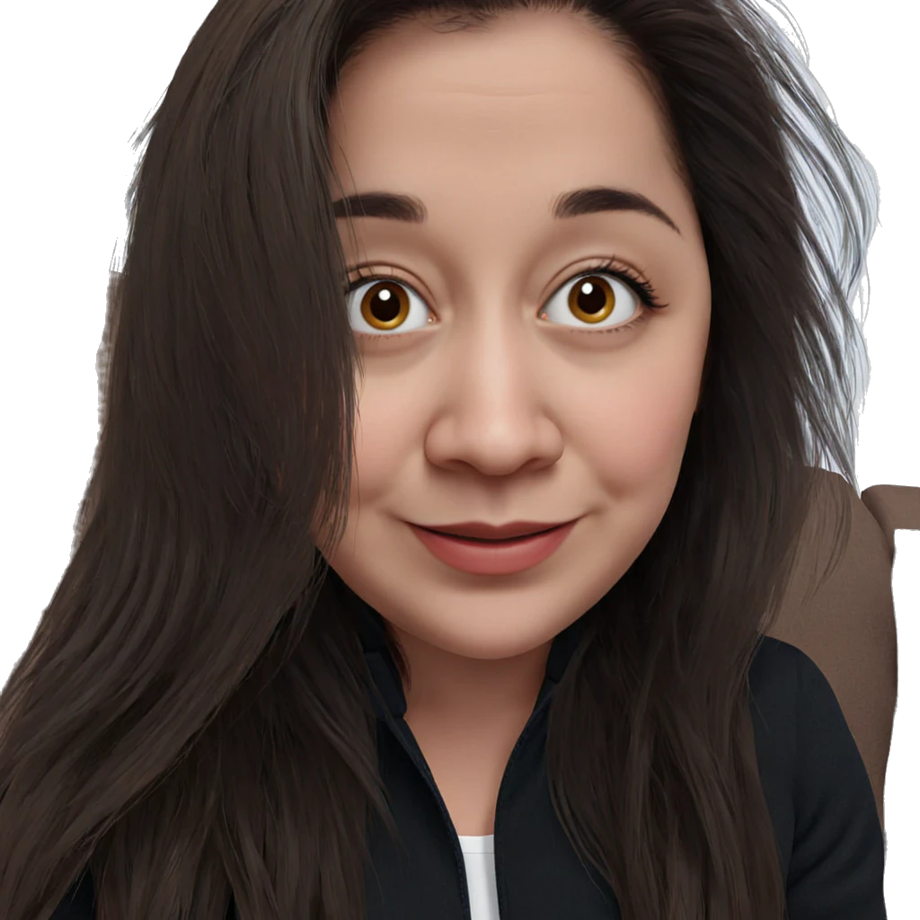 smiling girl with brown hair emoji