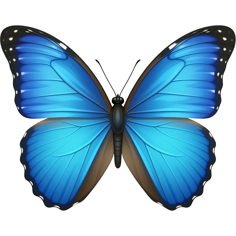 Mariposas color azules emoji