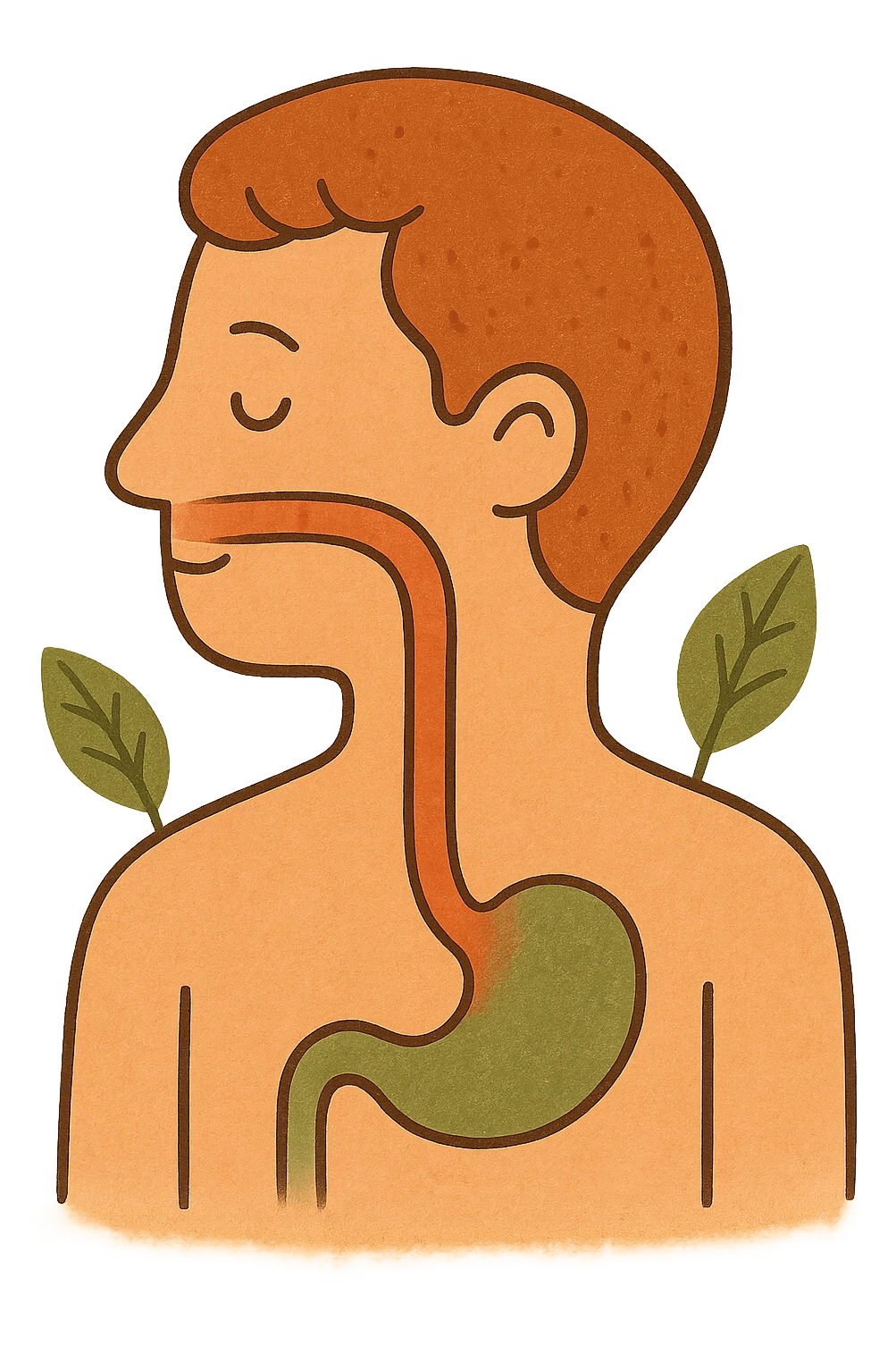 head with esophagus emoji