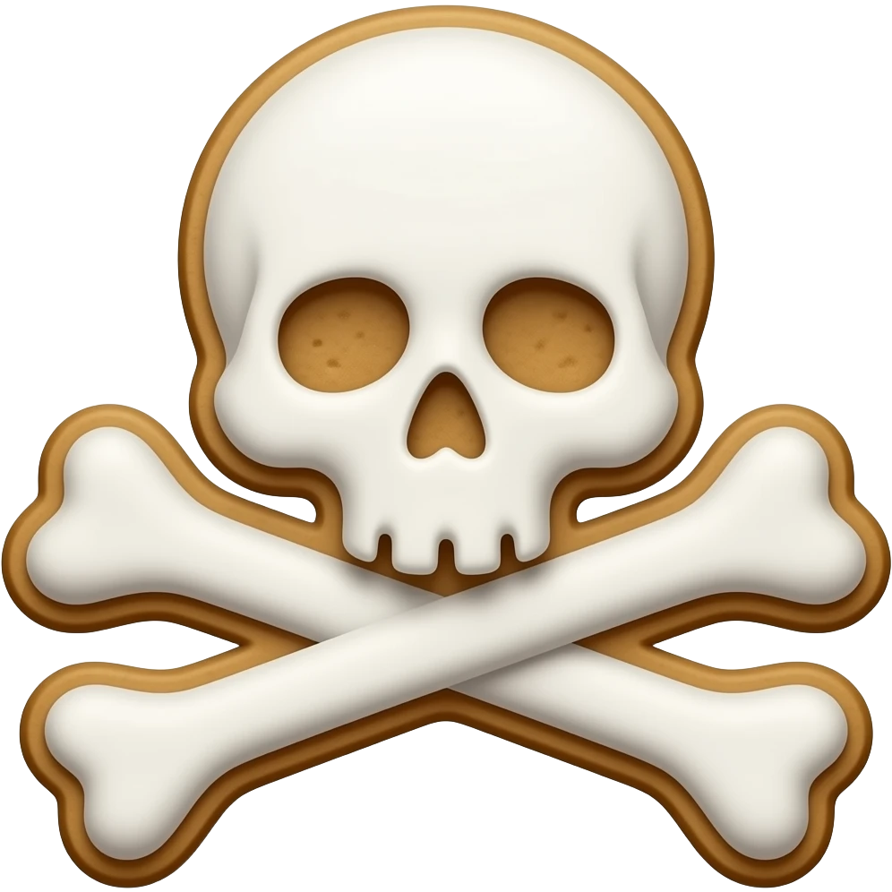 ☠️🍪 (just make the skull and the bones cookie) emoji