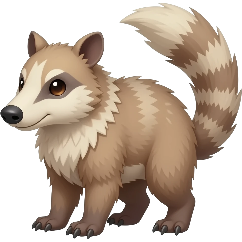 Numbat-Minccino-Munsharna-Munna-creature (full body) emoji