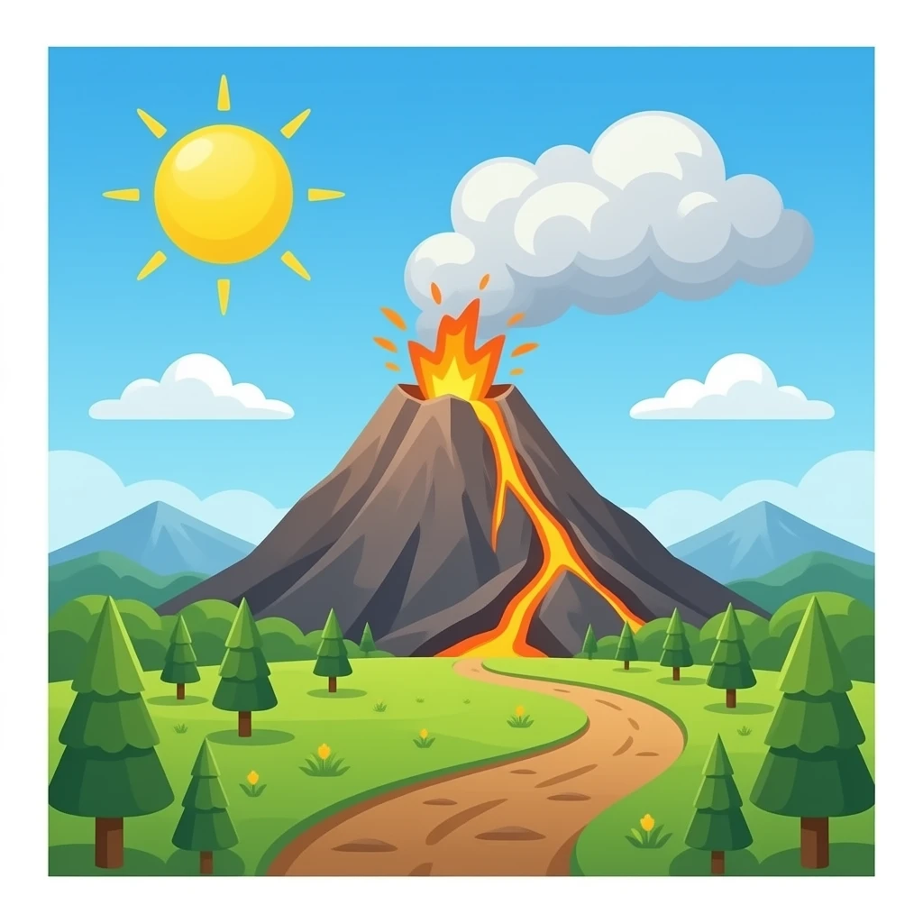 volcano emoji