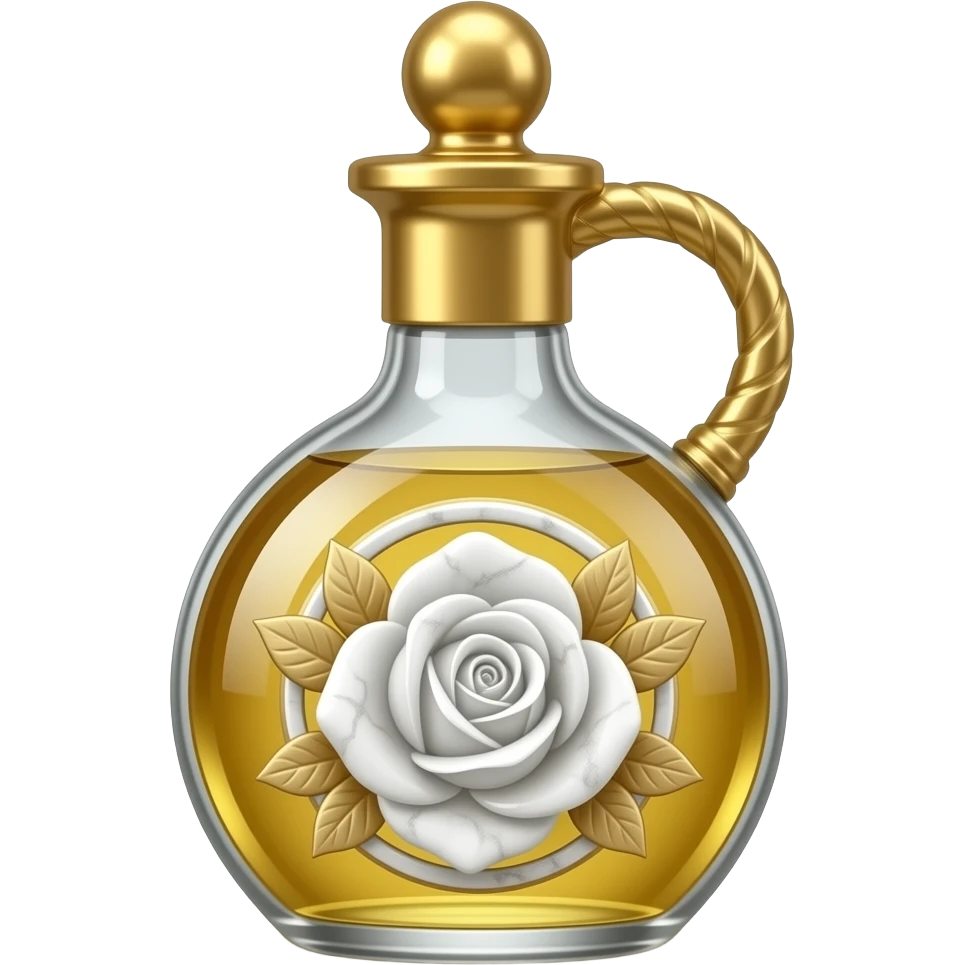 aphrodite inspired golden oil bottle emoji
