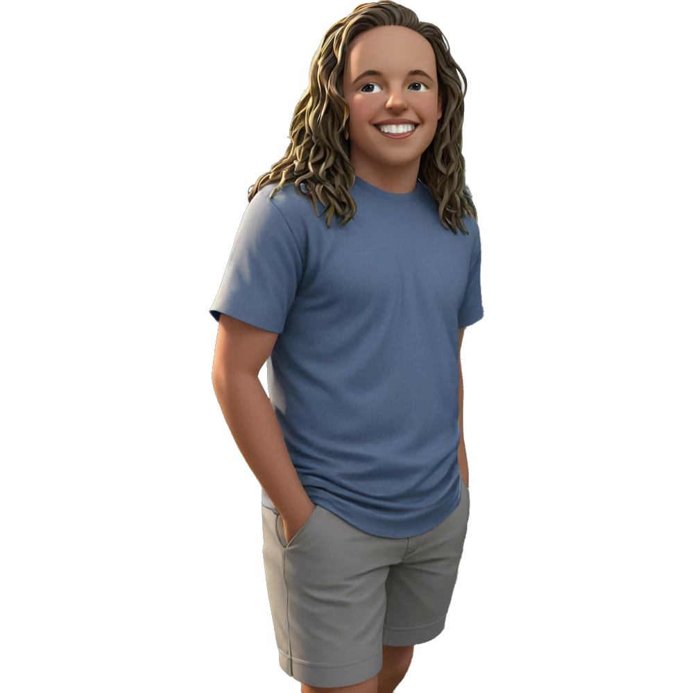 smiling boy outdoors under sky emoji