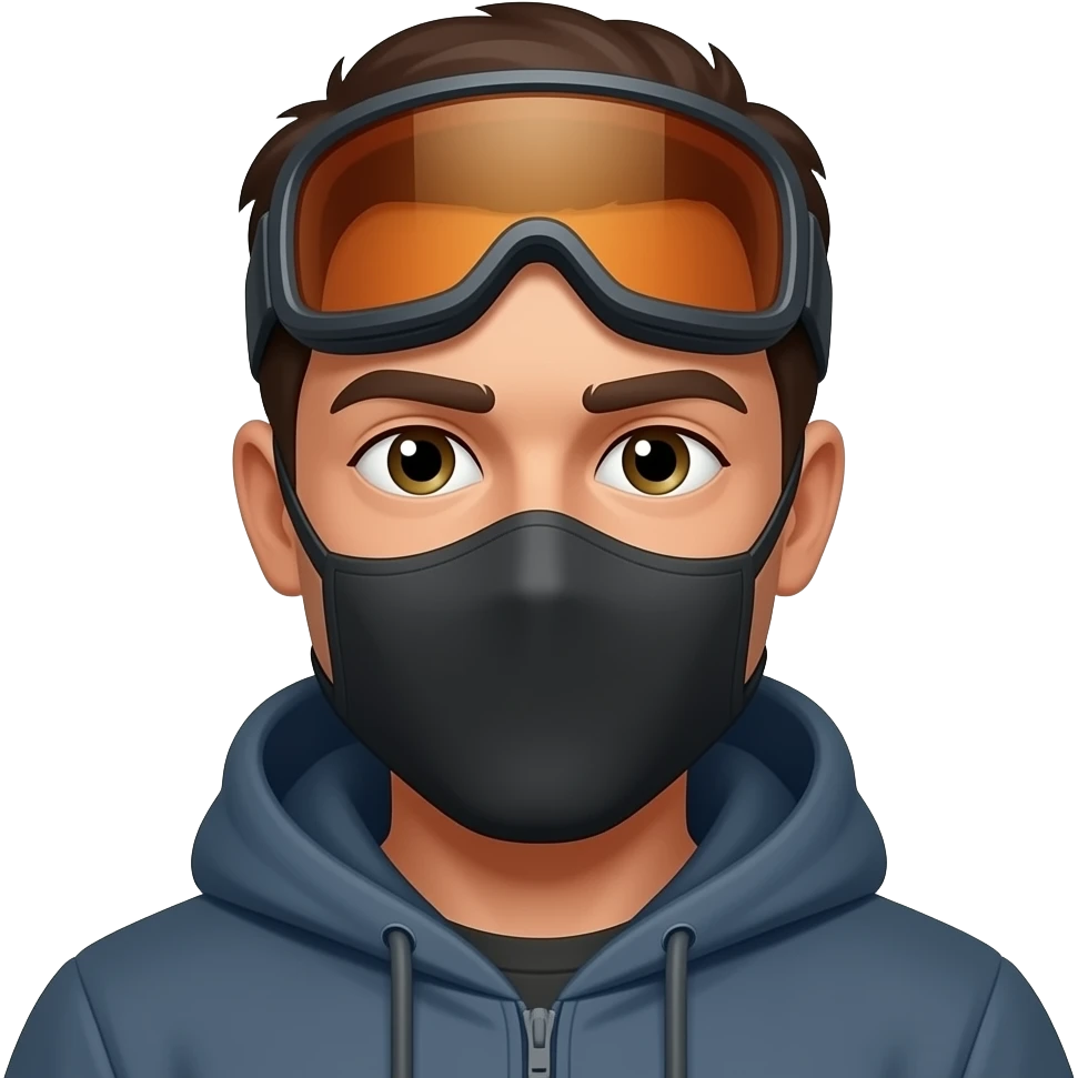 A guy with a ski mask on emoji