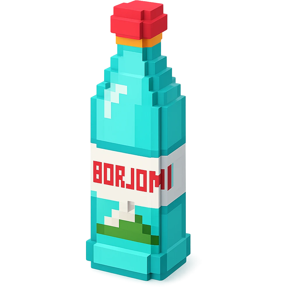 бутылка borjomi, no background emoji