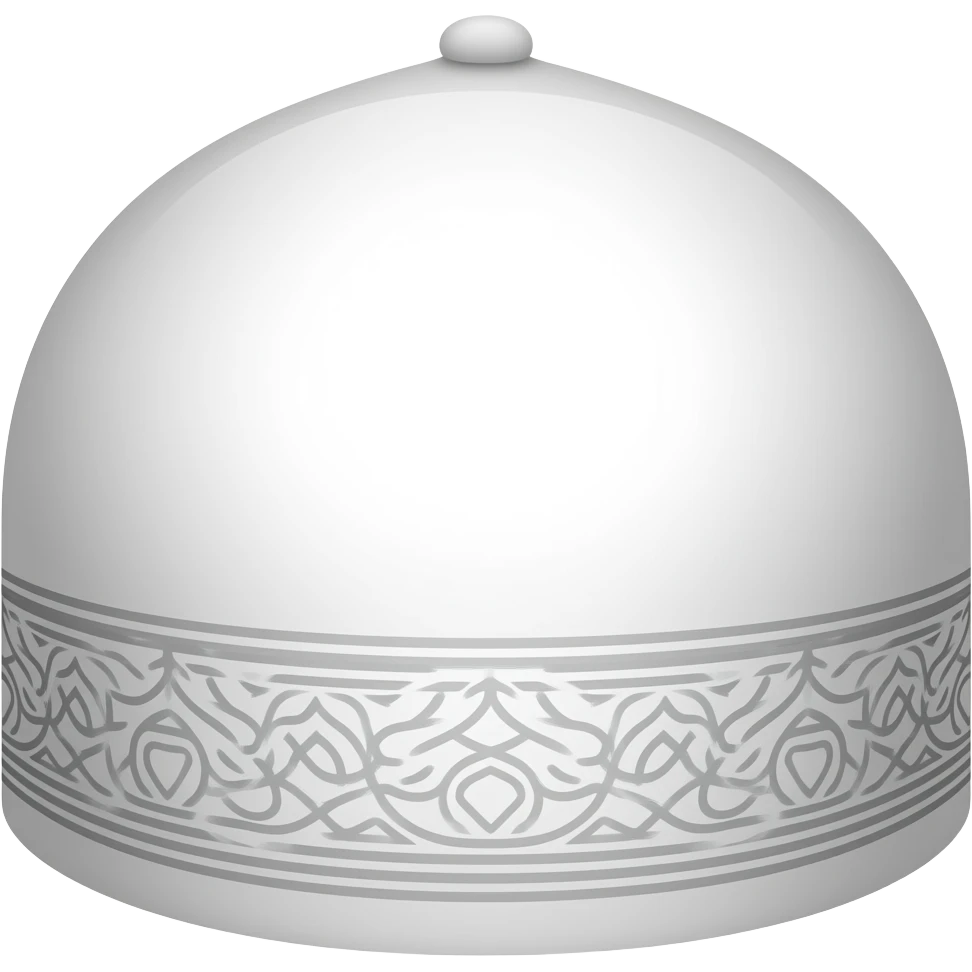 Islamic white cap emoji