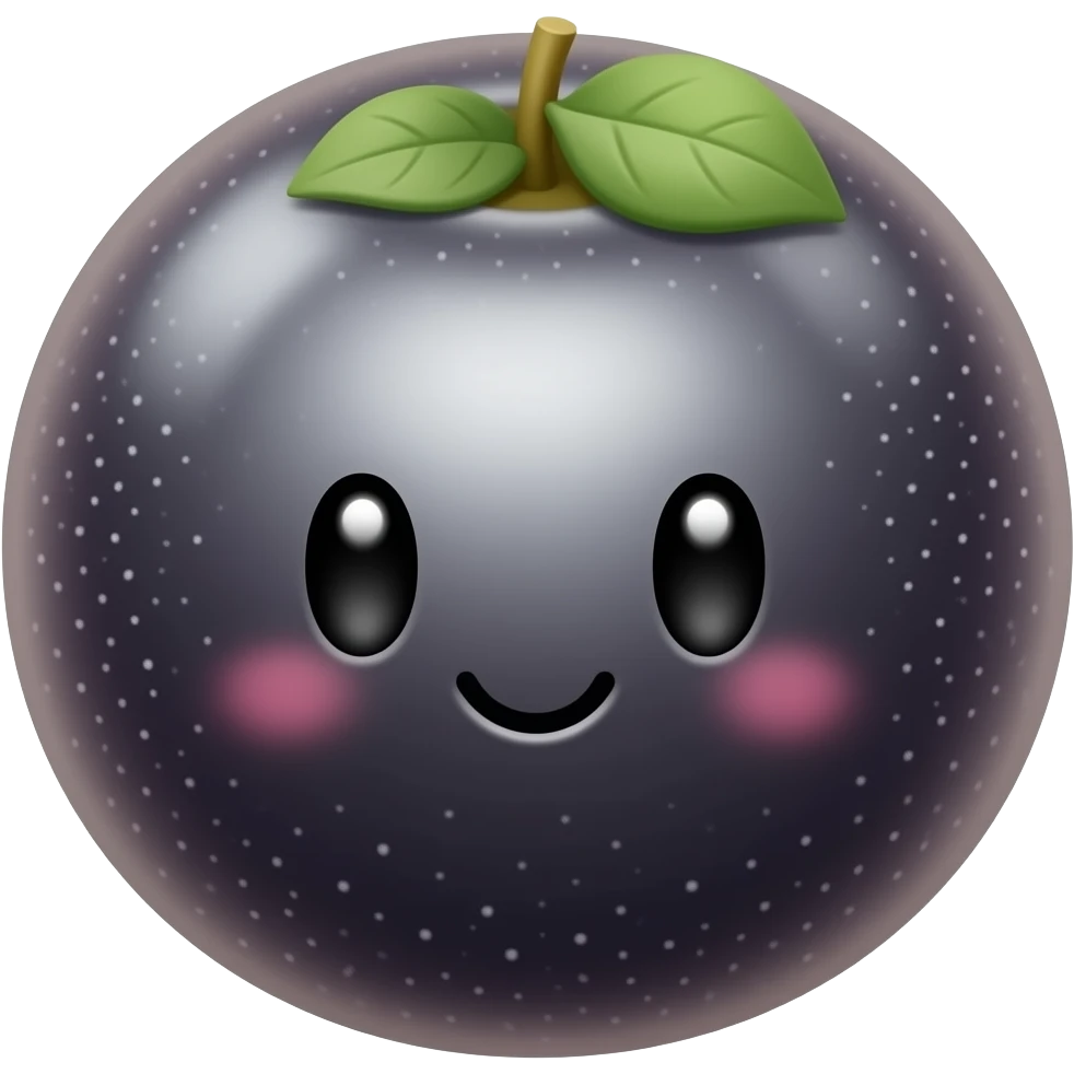 Kawaii jabuticaba emoji