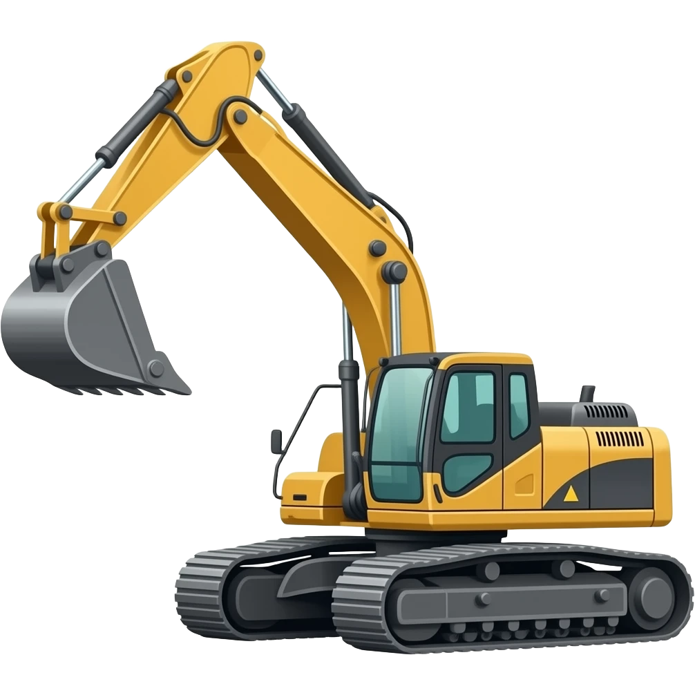 Backhoe loader emoji