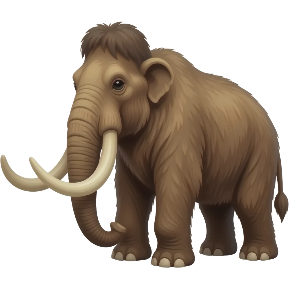 mammoth, portrait emoji