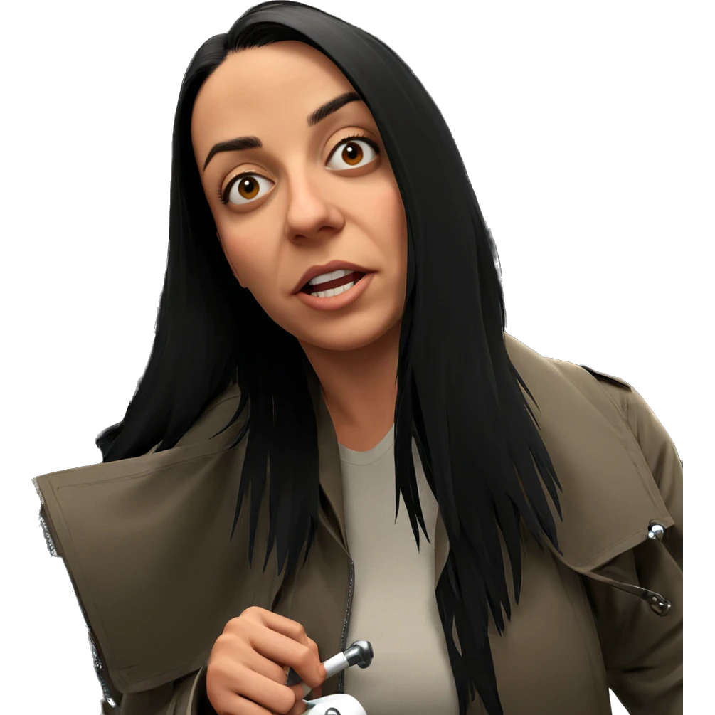 girl with umbrella and jacket emoji