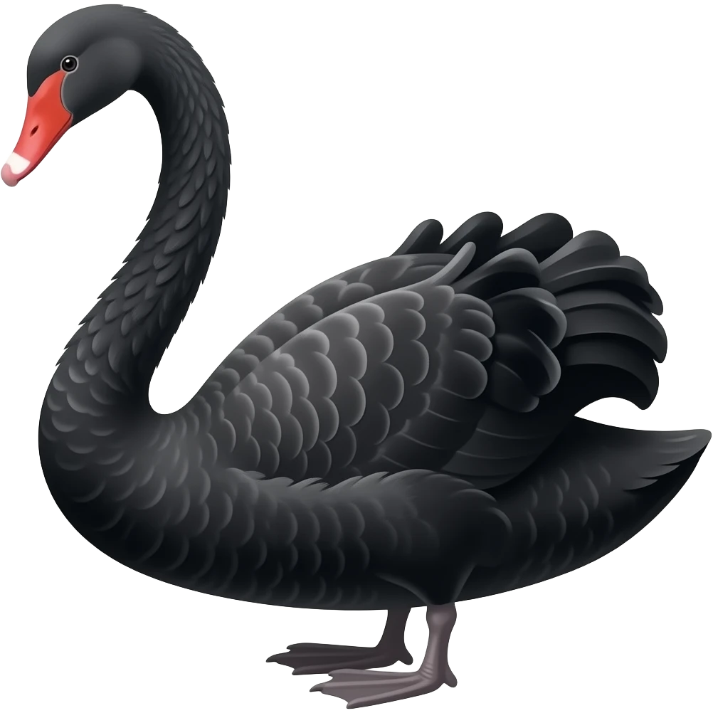 Black swan emoji