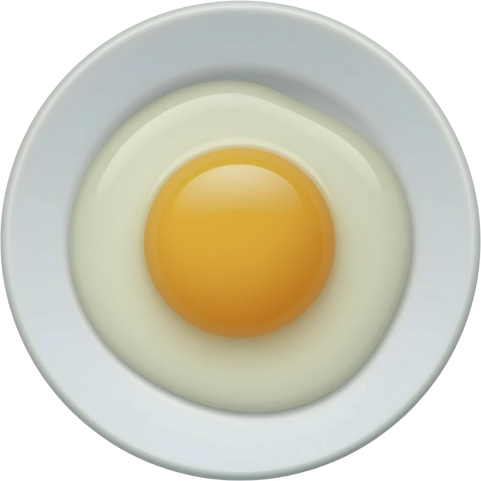 Egg Yolk on a plate emoji