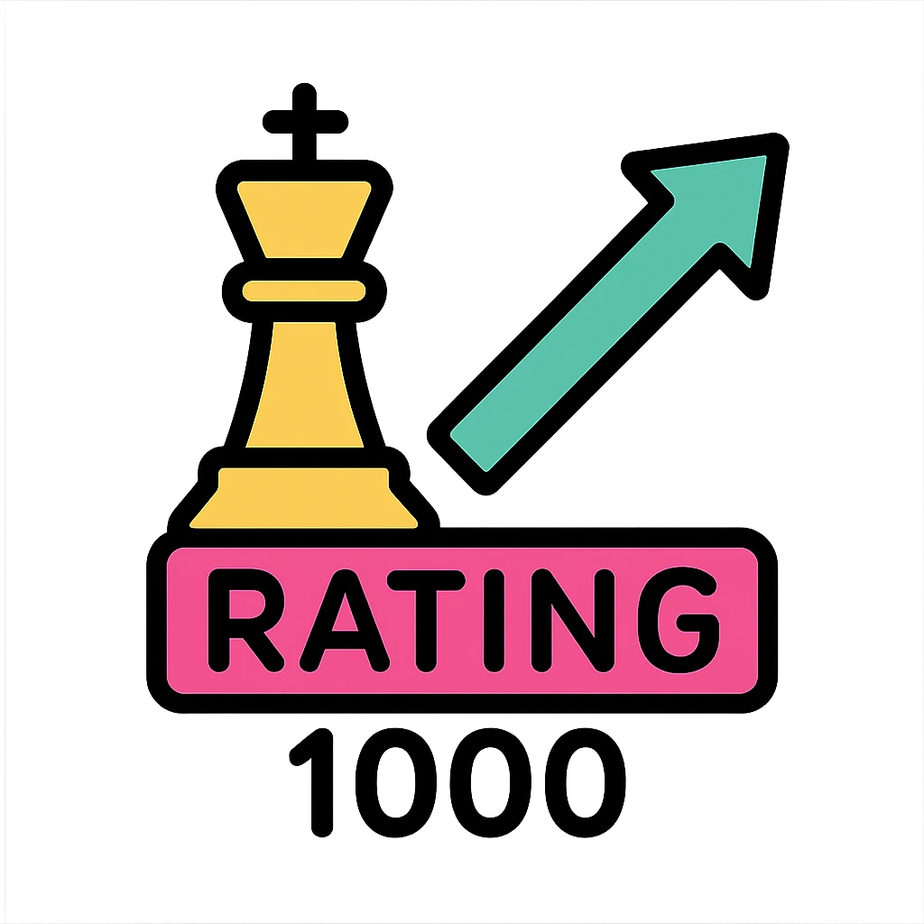 a chess rating going up emoji
