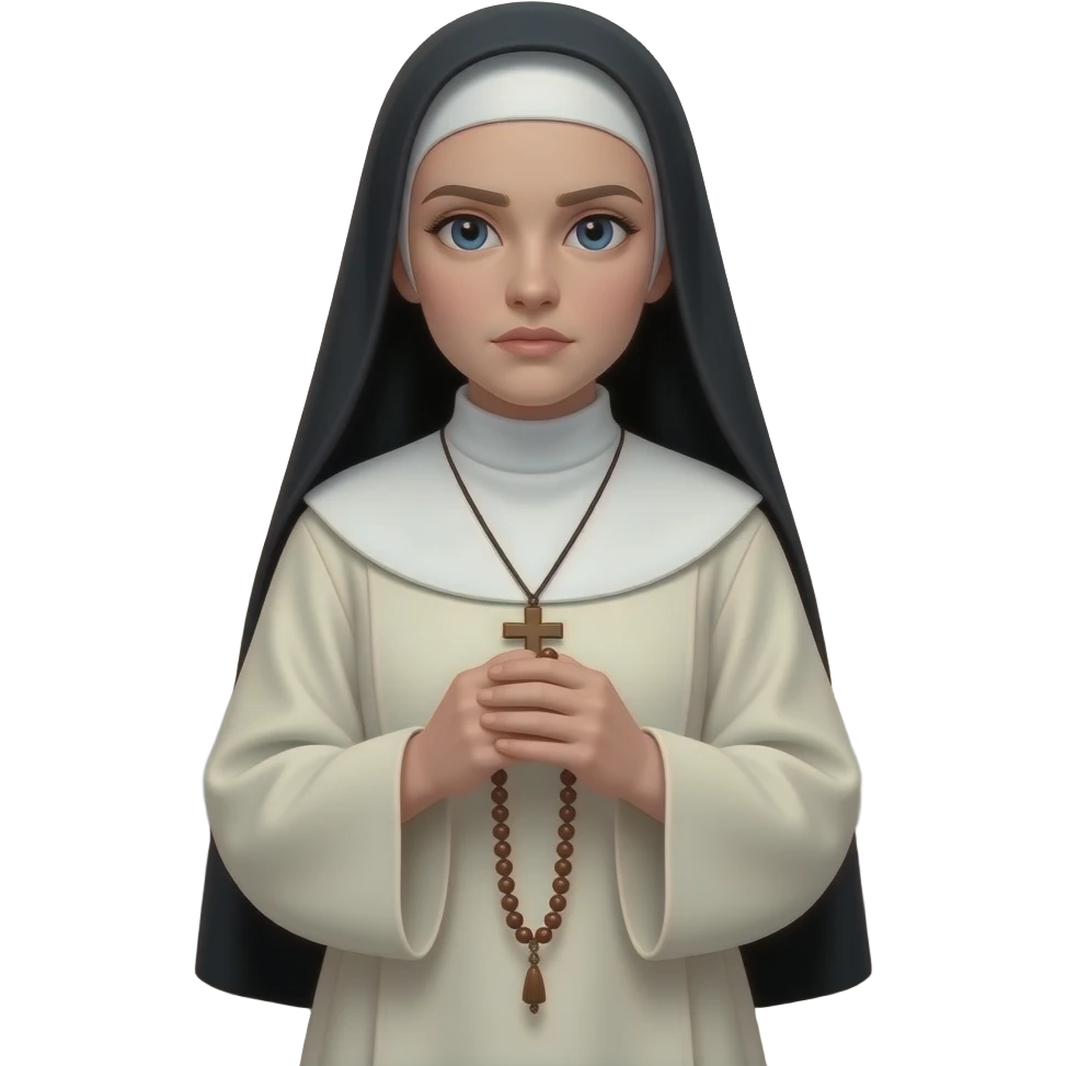 The nun from the conjuring emoji