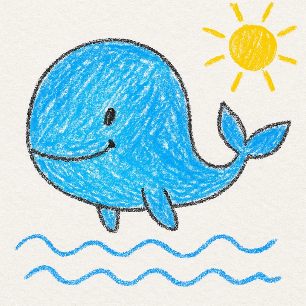 Blue whale emoji