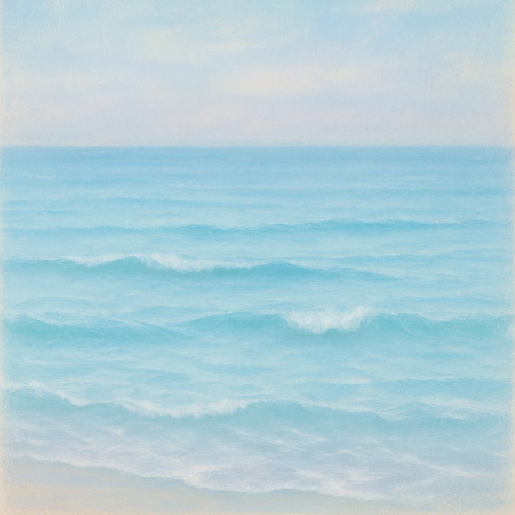A sea in blue pastel colors emoji