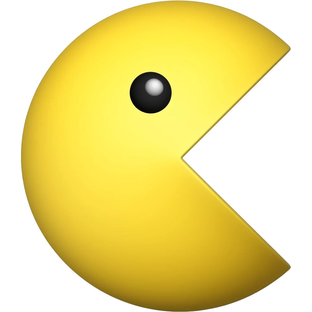 PAC man character emoji