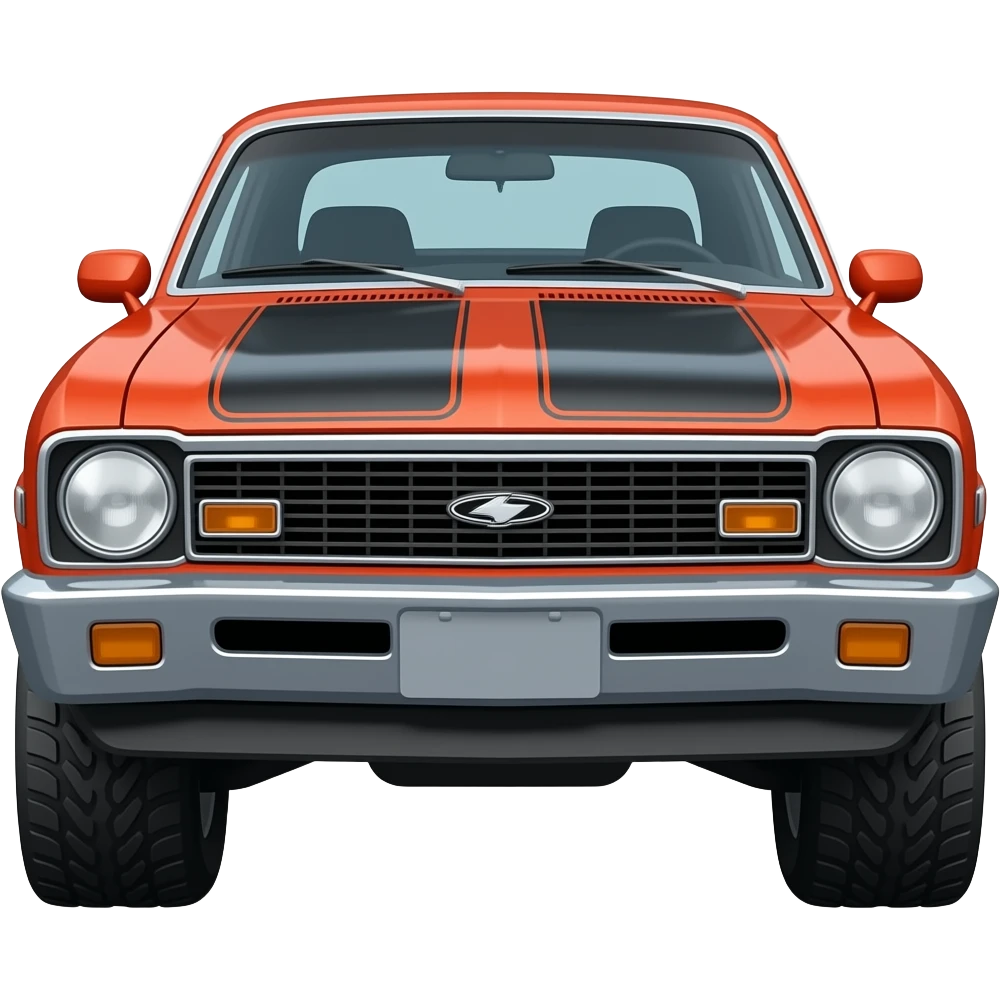 CHEVY II NOVA WITH MONSTER emoji