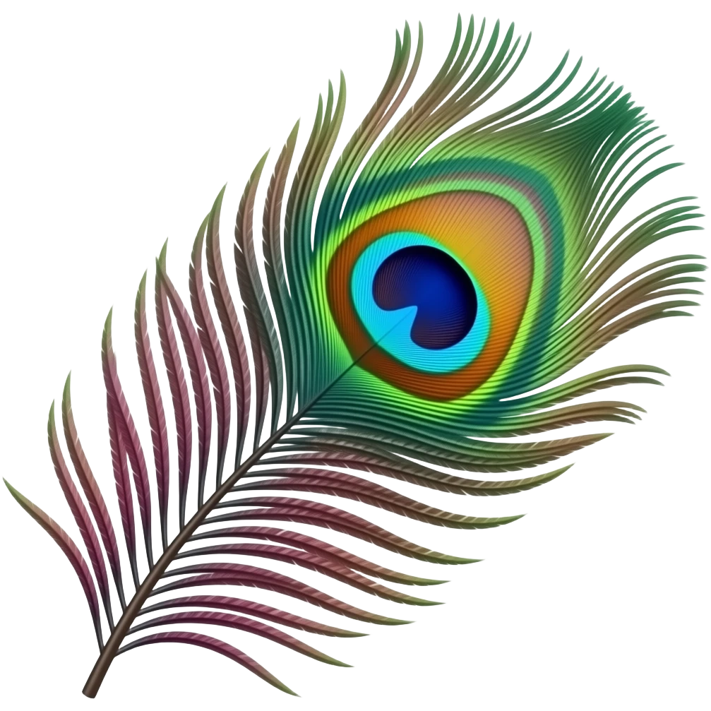 Peacock feather 🪶 beautiful emoji