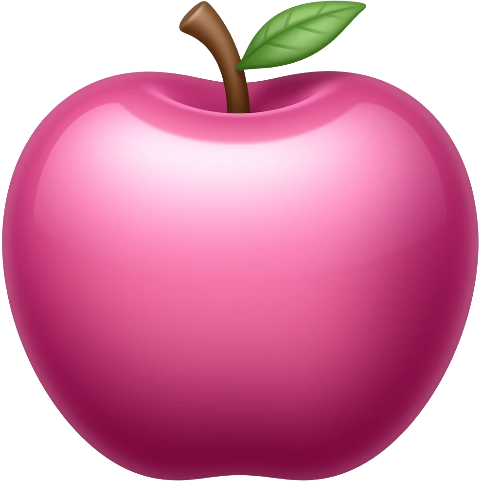 Make a pink apple cool iphone emoji emoji