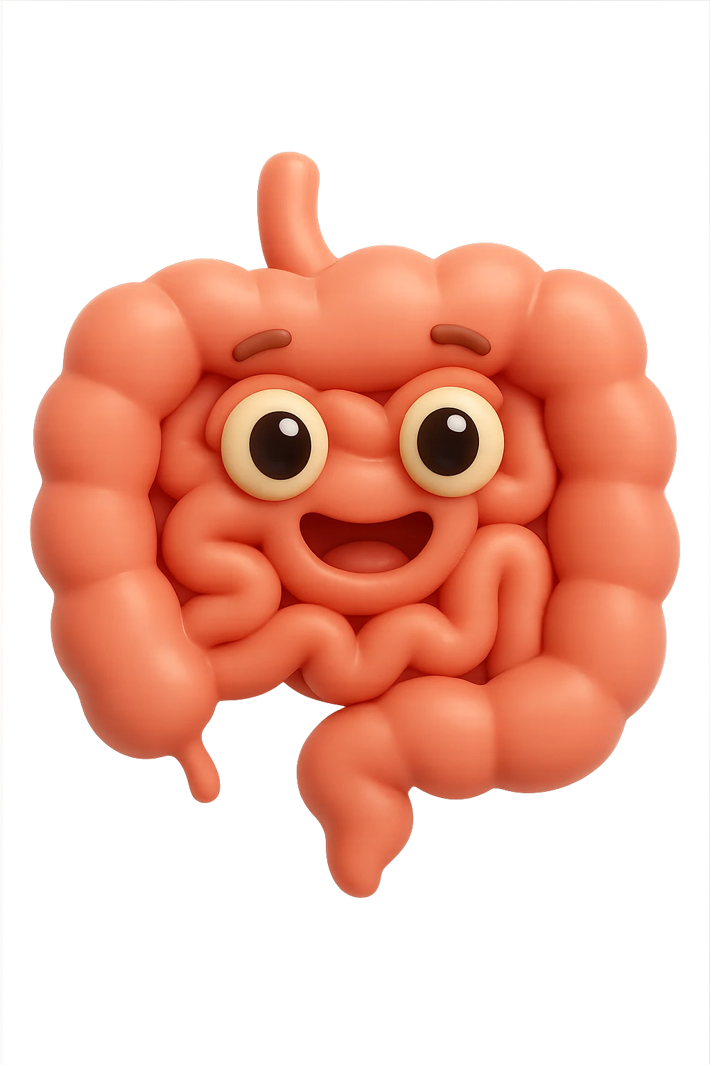 emoji con intestino e occhi 3d emoji