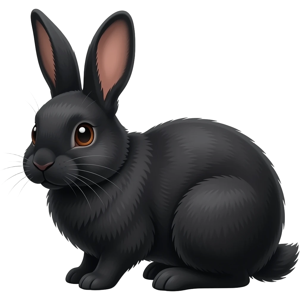 Black bunny emoji