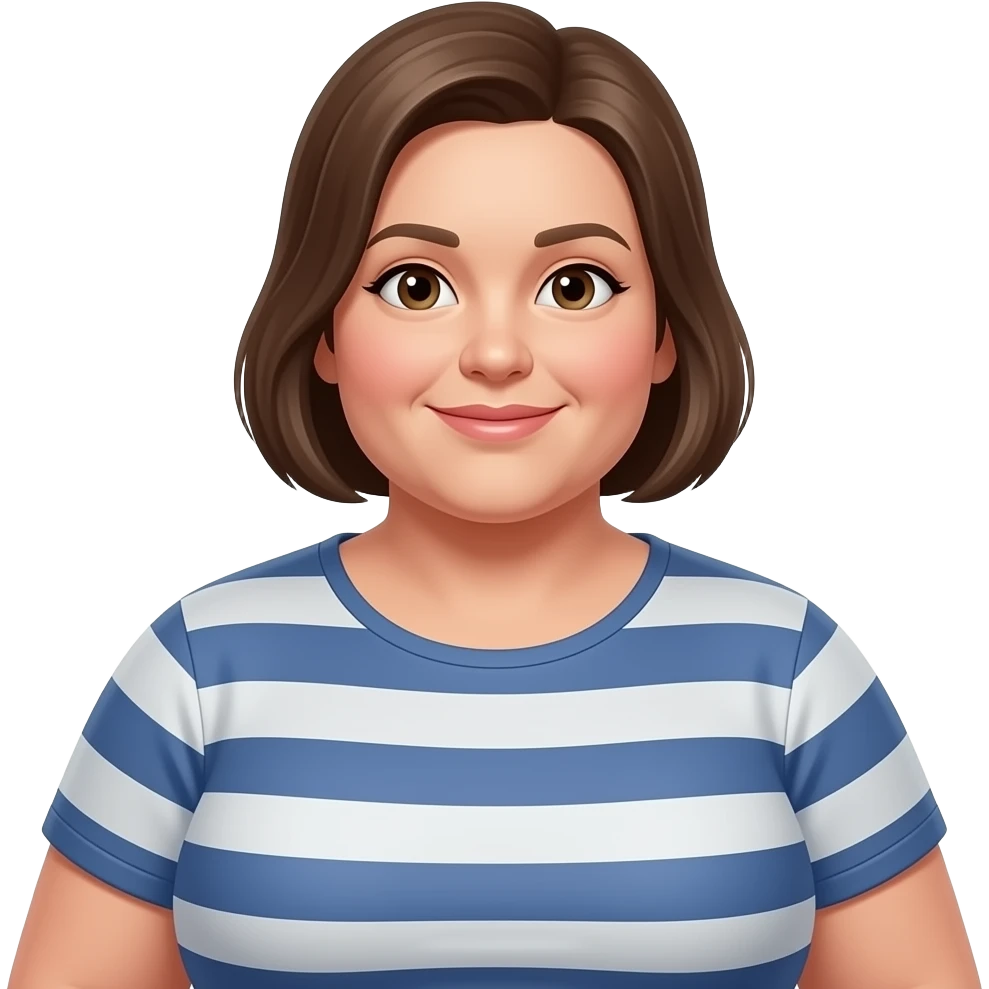 شخص سميييين جدا و ضخم امرأة emoji