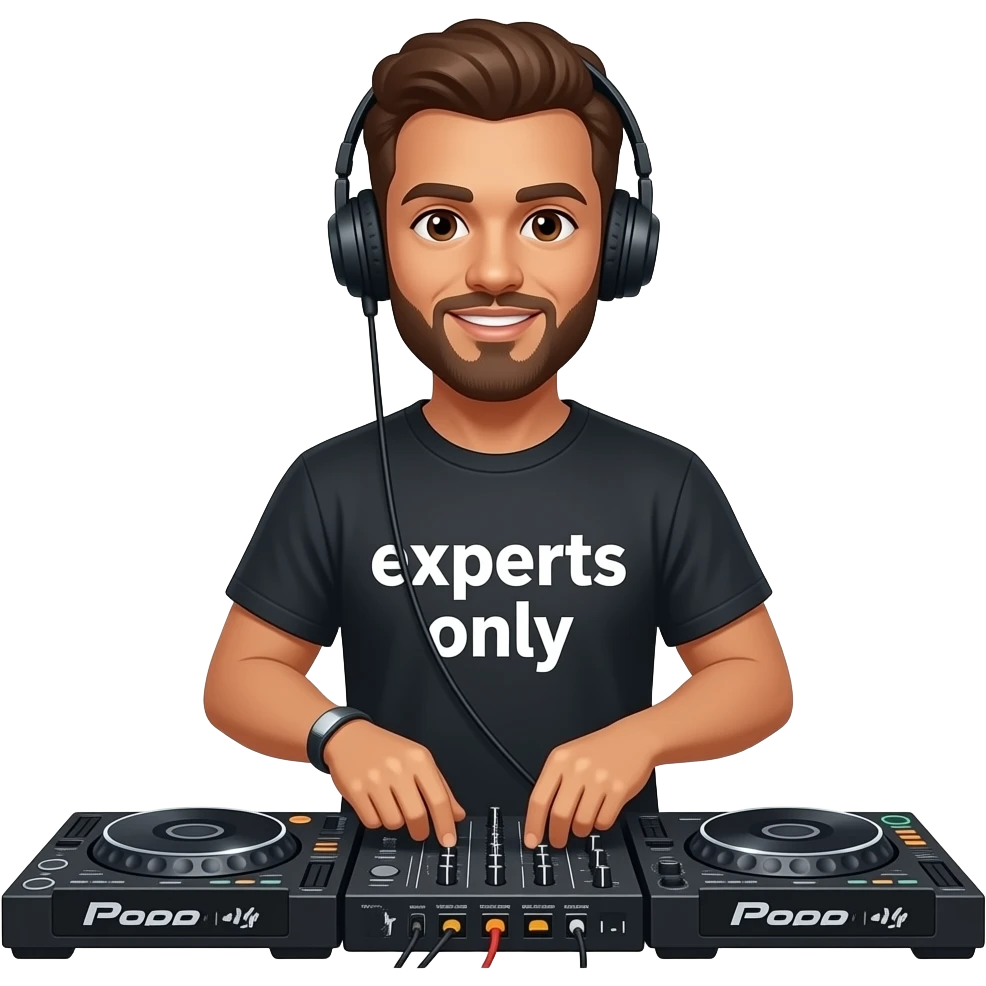john summit djing festival with shirt that says experts only emoji