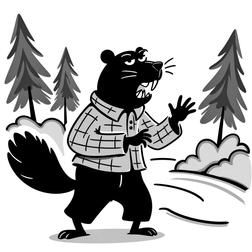 angry beaver emoji