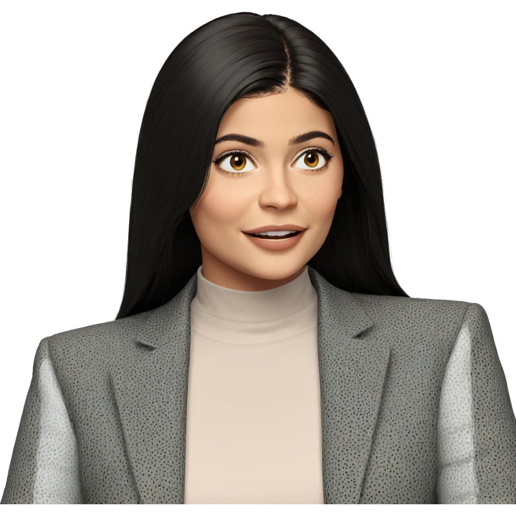 smiling girl with long hair emoji