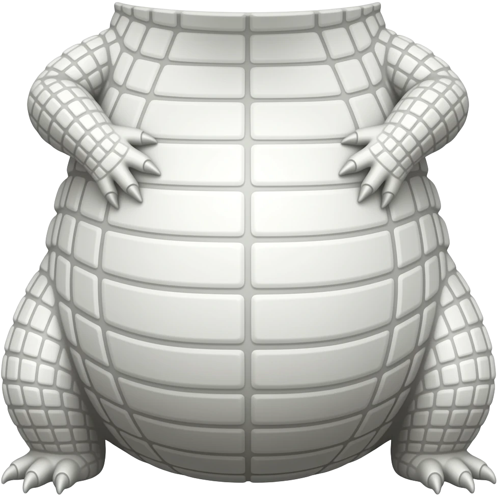 white crocodile belly emoji