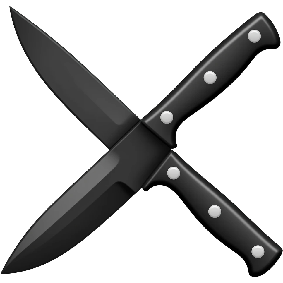 Black knife emoji